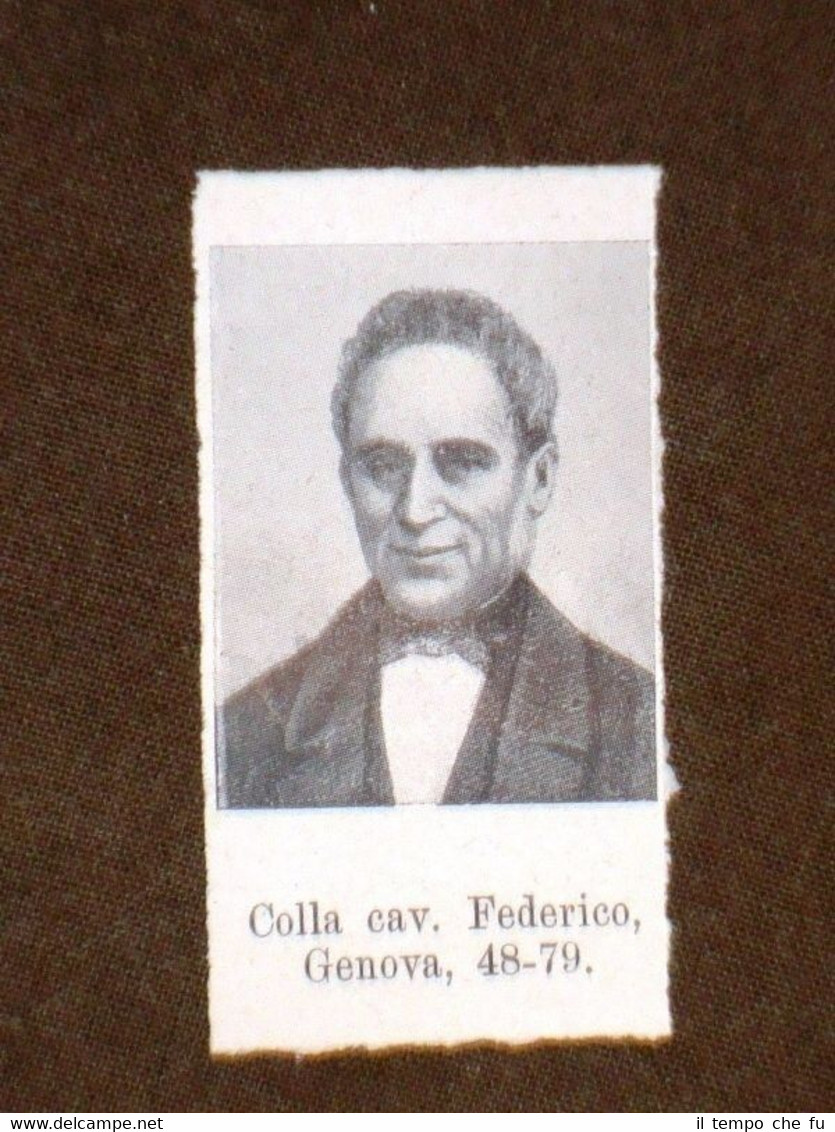 Deputato del 1861 Federico Colla di Genova e Pallavicino Trivulzio …