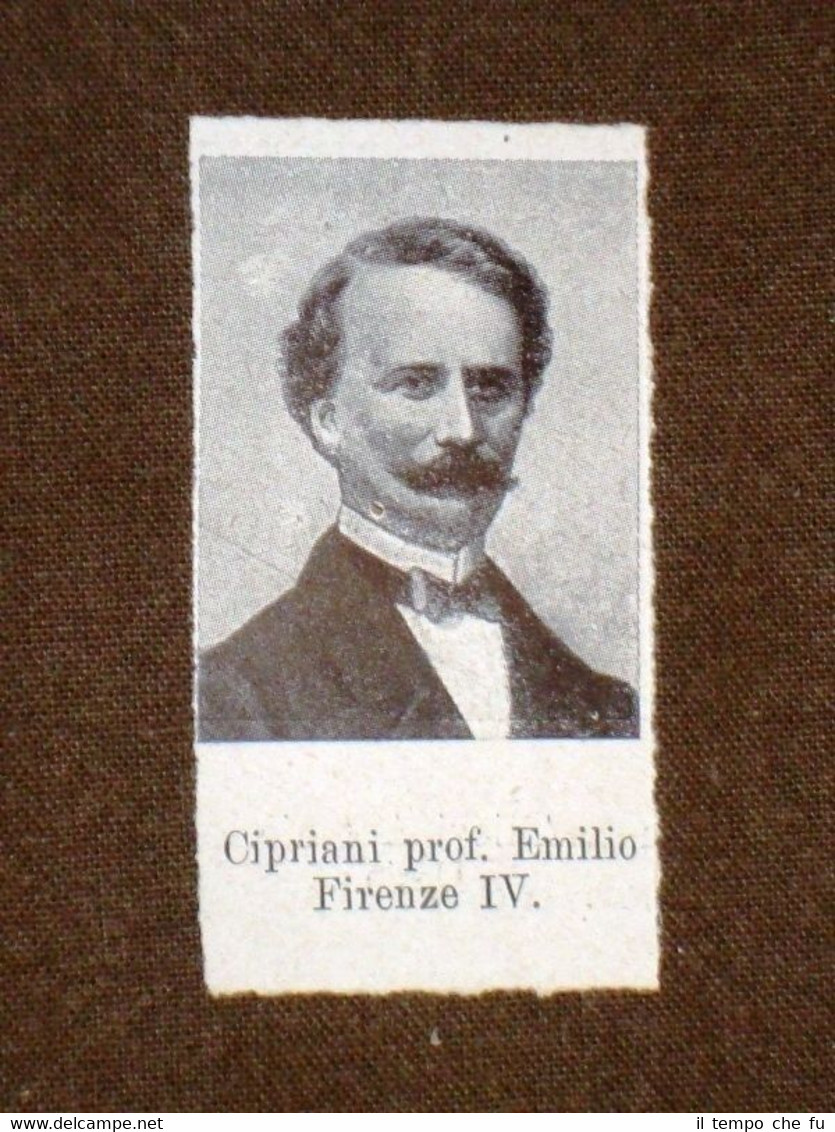 Deputato nel 1861 Emilio Cipriani di Firenze e Antonio Allievi …