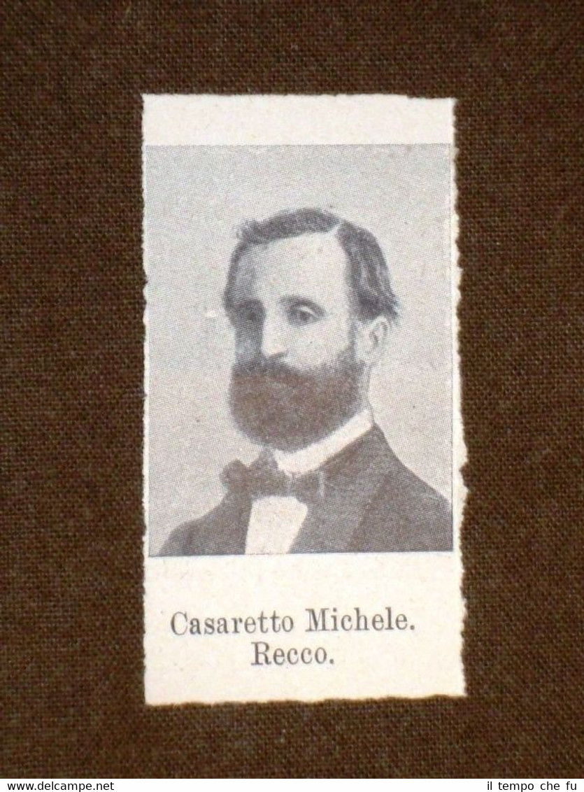 Deputato nel 1861 Michele Casaretto di Recco e Luigi Tanari …