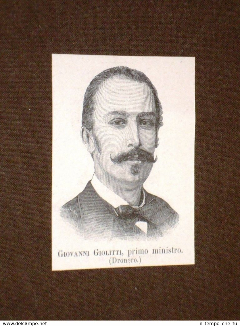 Deputato nel 1893 Onorevole Giovanni Giolitti di Dronero