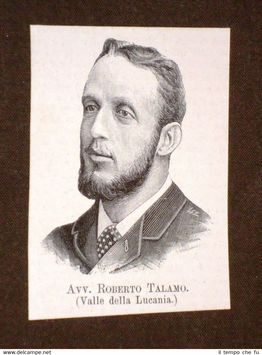 Deputato nel 1894 Onorevole Avvocato Roberto Talamo di Valle della …