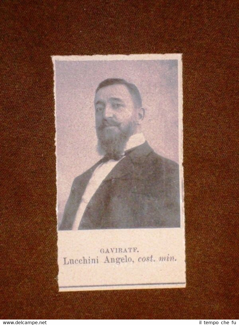 Deputato nel 1909 Lucchini Angelo di Gavirate e Caccialanza Emilio …
