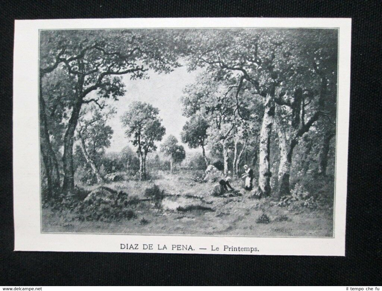 Diaz de la Pena - La Primavera Stampa del 1905