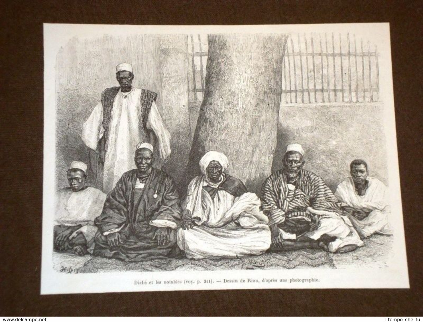 Dipartimento di Bakel nel 1889 Veduta e Notabili Senegal