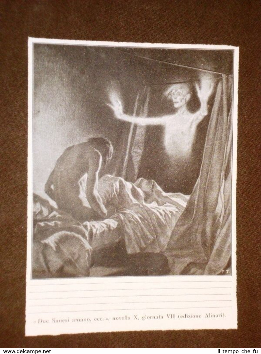 Disegno di Tito Lessi per il Decamerone di Boccaccio Due …