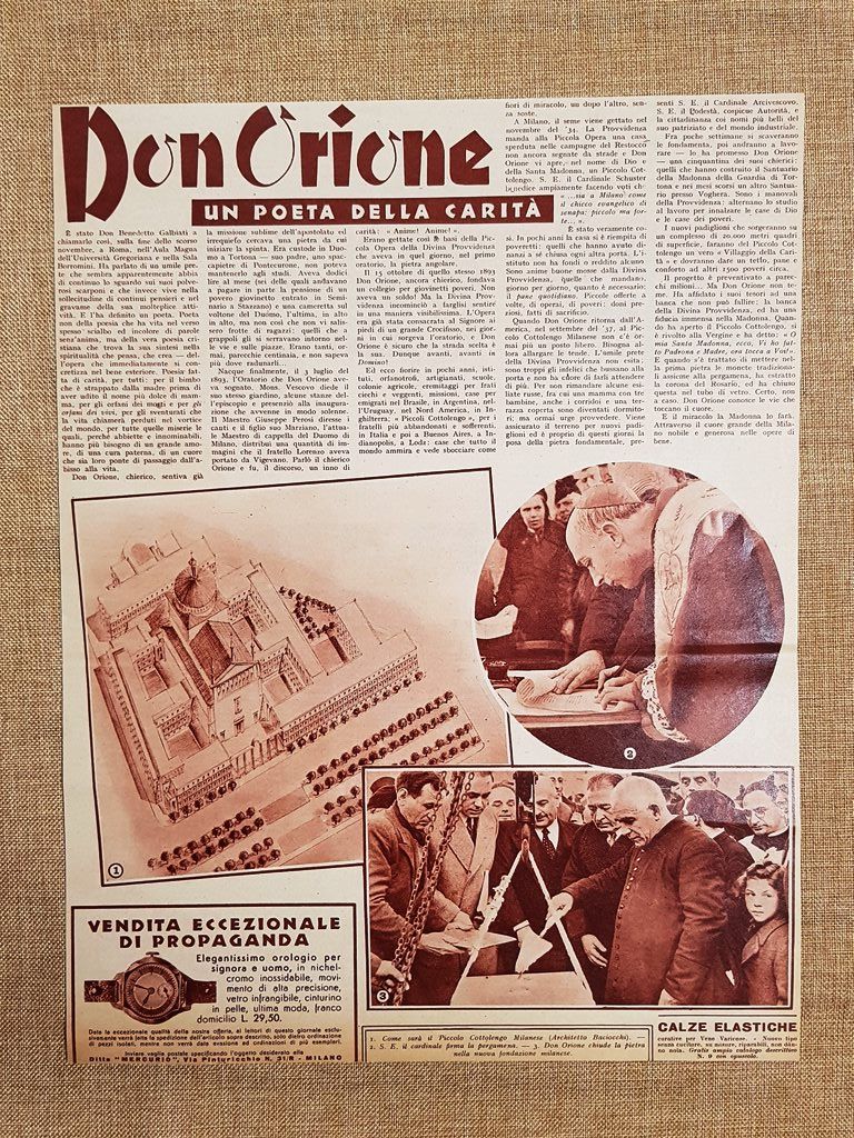 Don Orione negli anni 30 Un poeta della carità