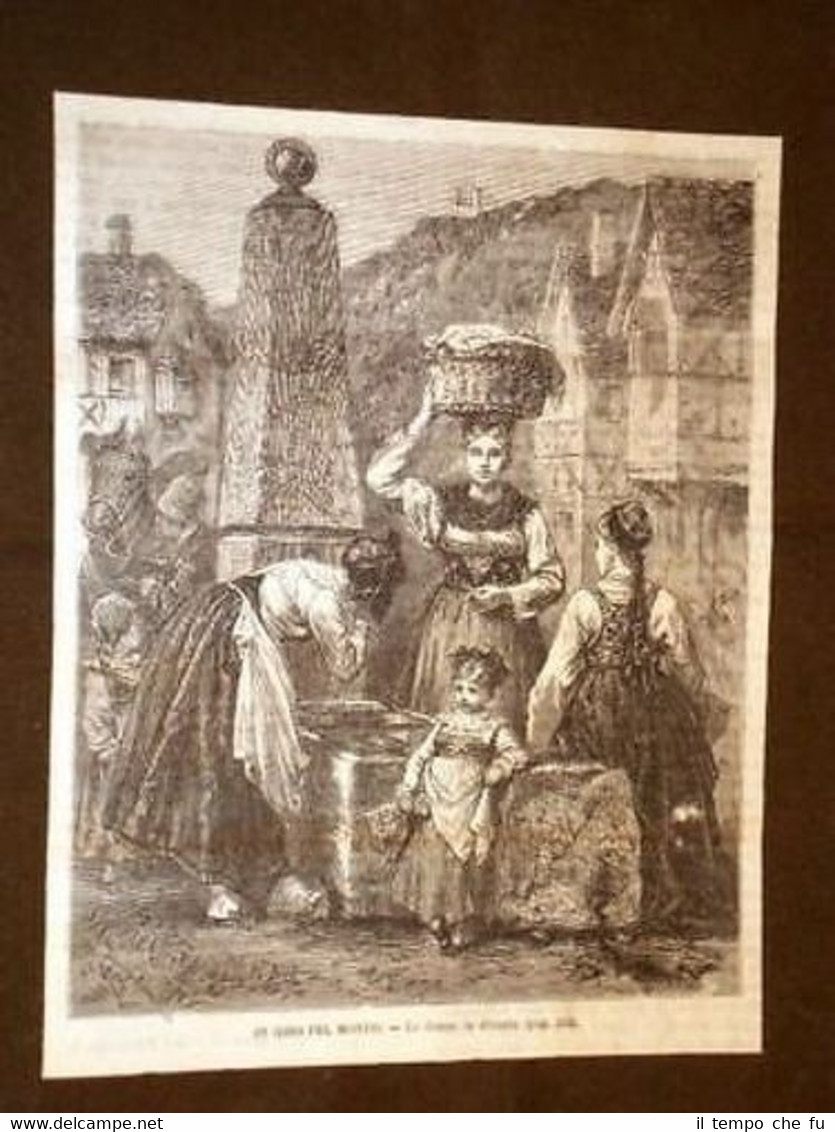 Donne di Alsazia alla fontana