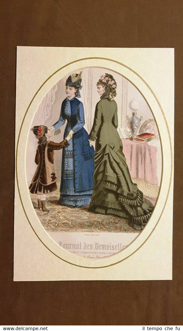 Donne francesi Francia in abiti tipici (2) Incisione a colori …