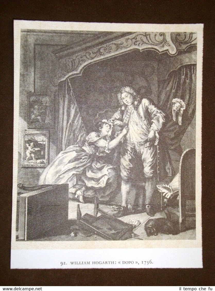 Dopo, 1736 William Hogarth Stampa popolare inglese Inghilterra