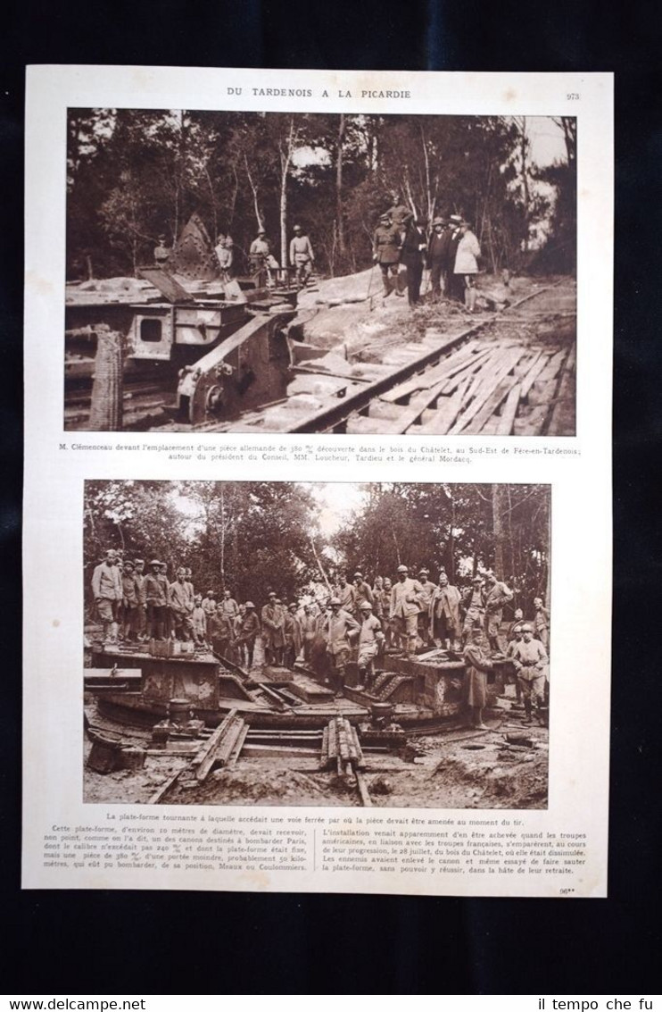 Du Tardenois a la Picardie Clemenceau Montdidier WW1 Guerra 1914 …