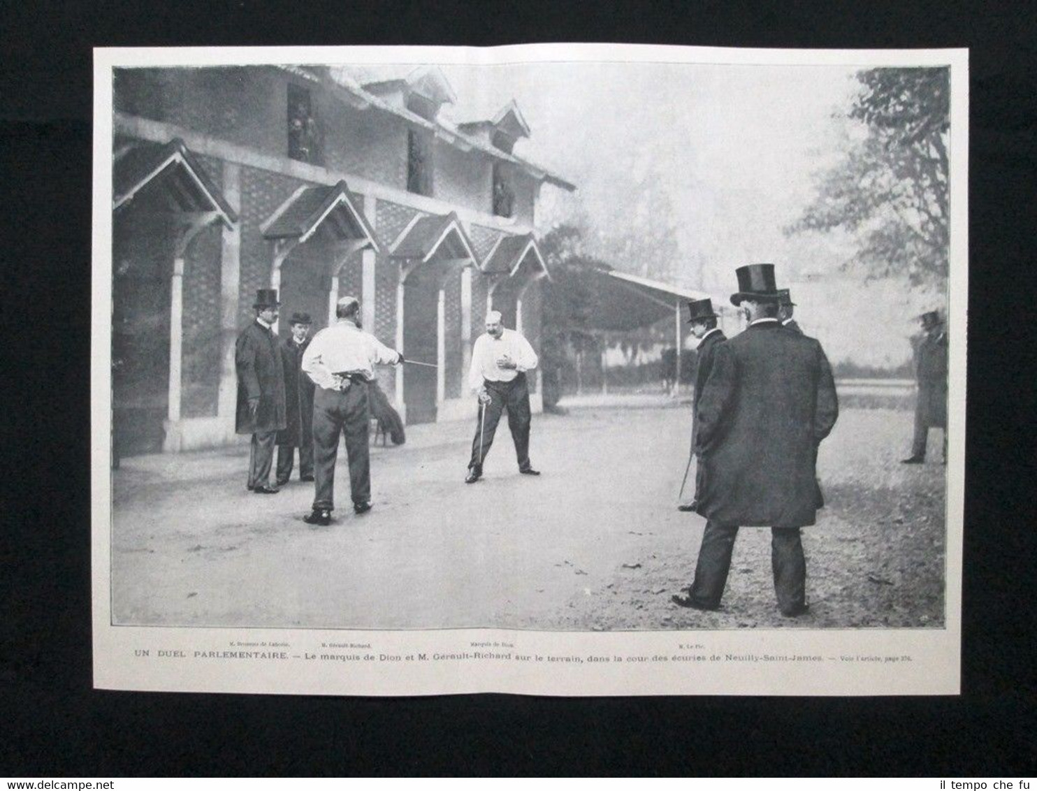 Duello tra il marchese di Dion e il signor Gérault …