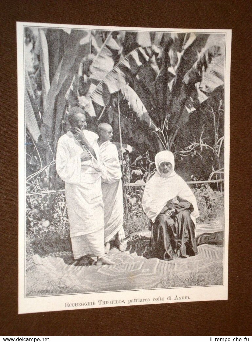 Ecchegghiè Theofilos nel 1895 Patriarca cofto di Axum Etiopia