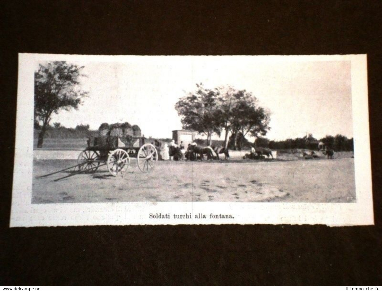 Edirne o Adrianopoli nel 1903 Soldati turchi alla fontana Turchia