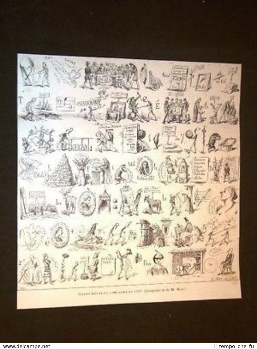 Enigmistica d'Epoca Grand Rébus Concours de 1886