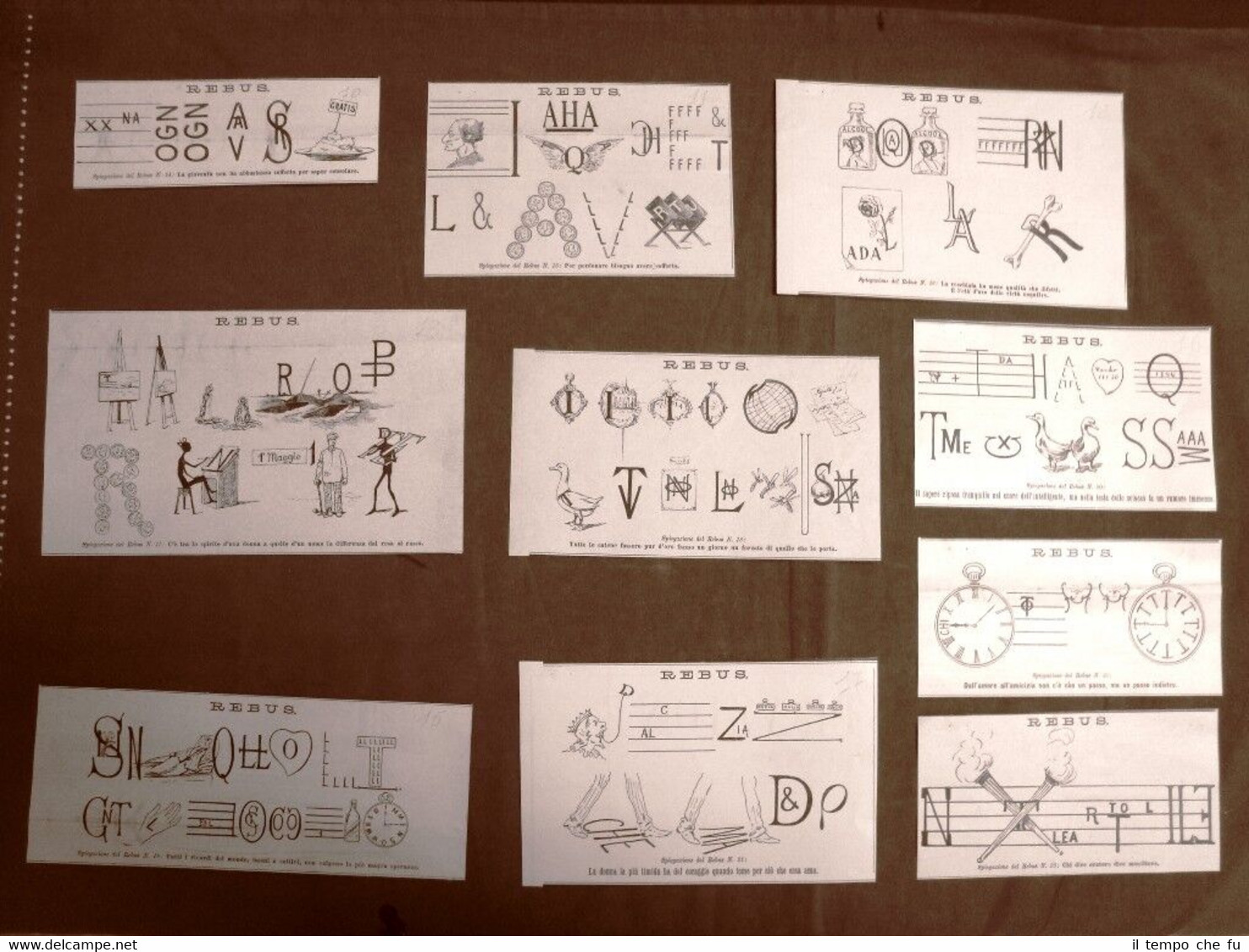 Enigmistica vintage n. 10 Rebus del 1891