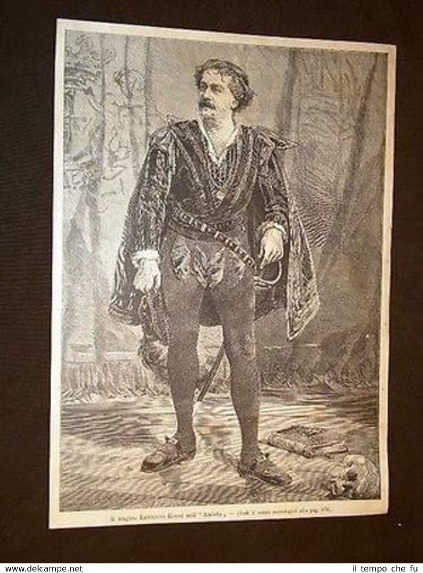 Ernesto Rossi nell'Amleto di hakespeare + Ascaro Adua