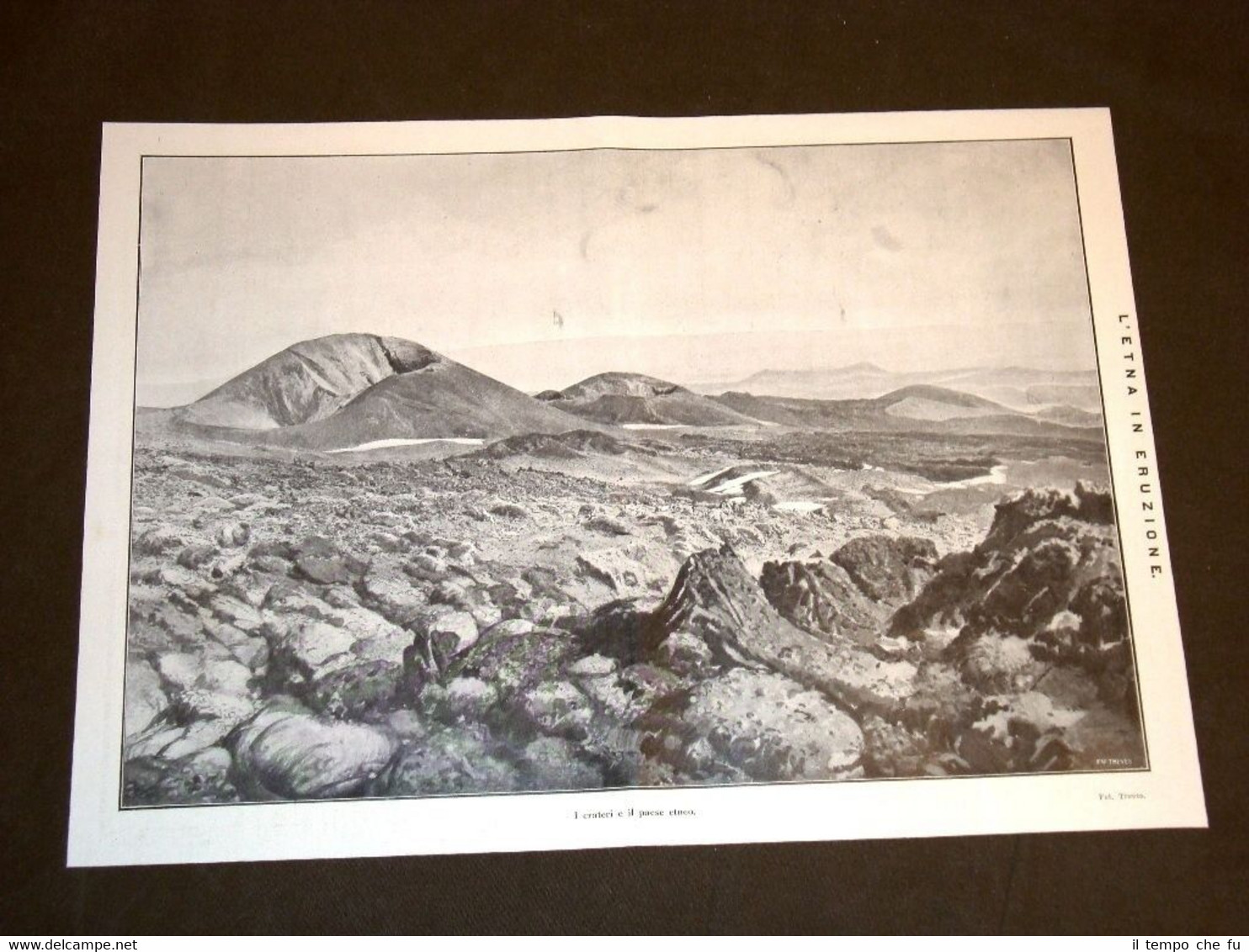 Eruzione del Vulcano Etna del 1911 Sicilia + Posta aerea …