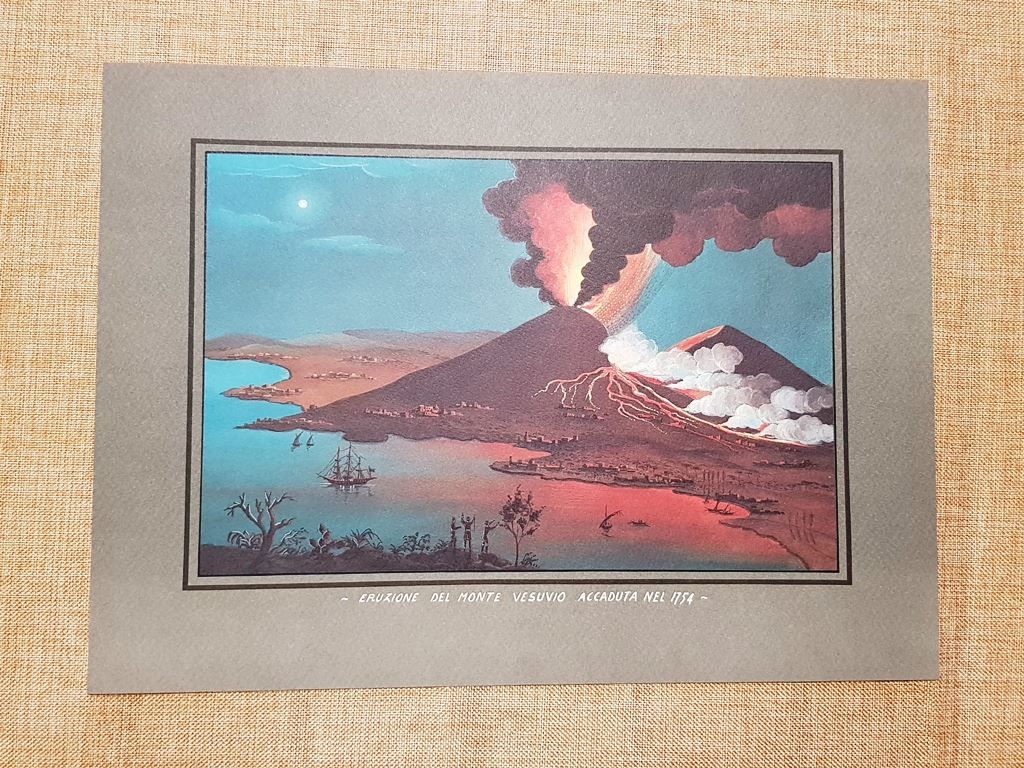 Eruzione del vulcano Vesuvio del 1754 Ernesto Salzano Ristampa