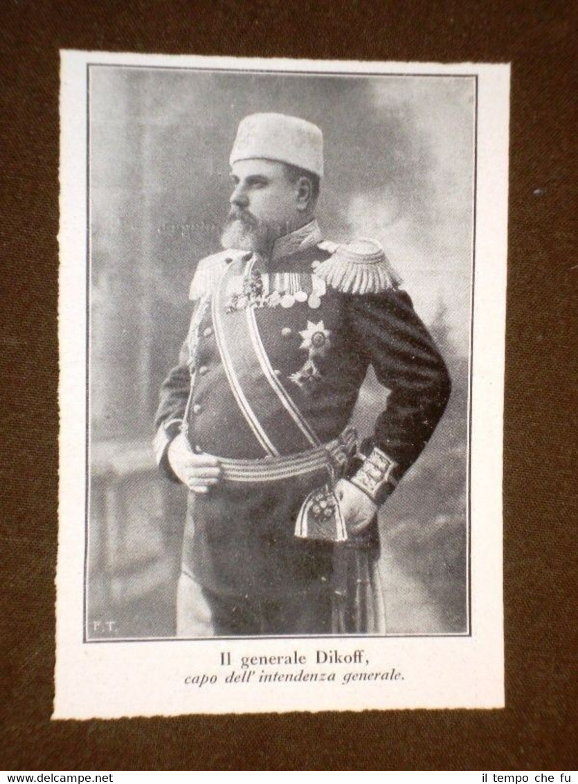 Esercito di Bulgaria in Tracia nel 1912 Generale Dikoff Capo …