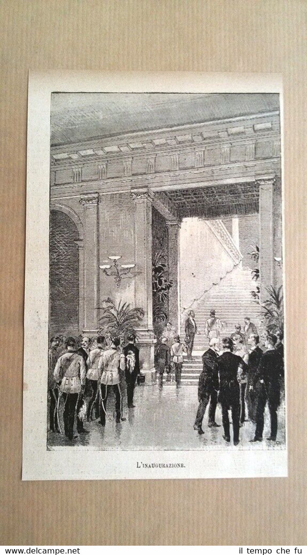 Esposizione Artistica Internazionale di Vienna: Inaugurazione Incisione del 1882