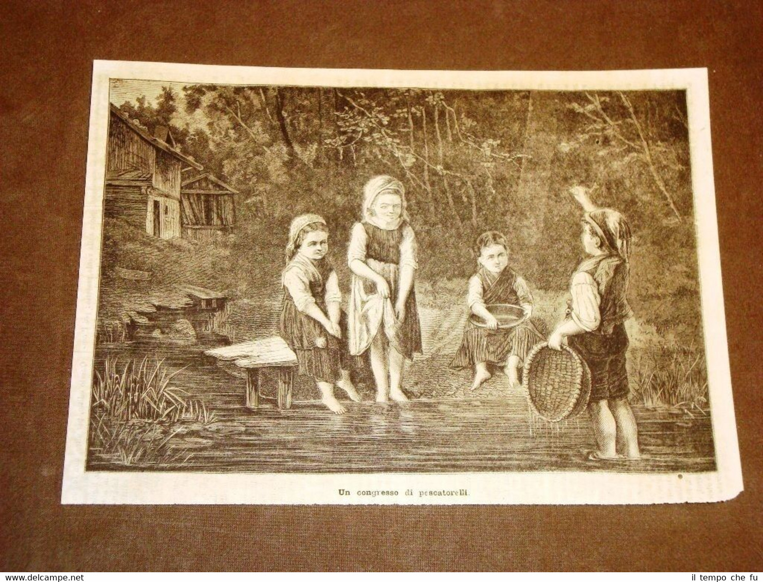 Esposizione d'Arte di Parigi del 1878 Un congresso di pescatorelli …