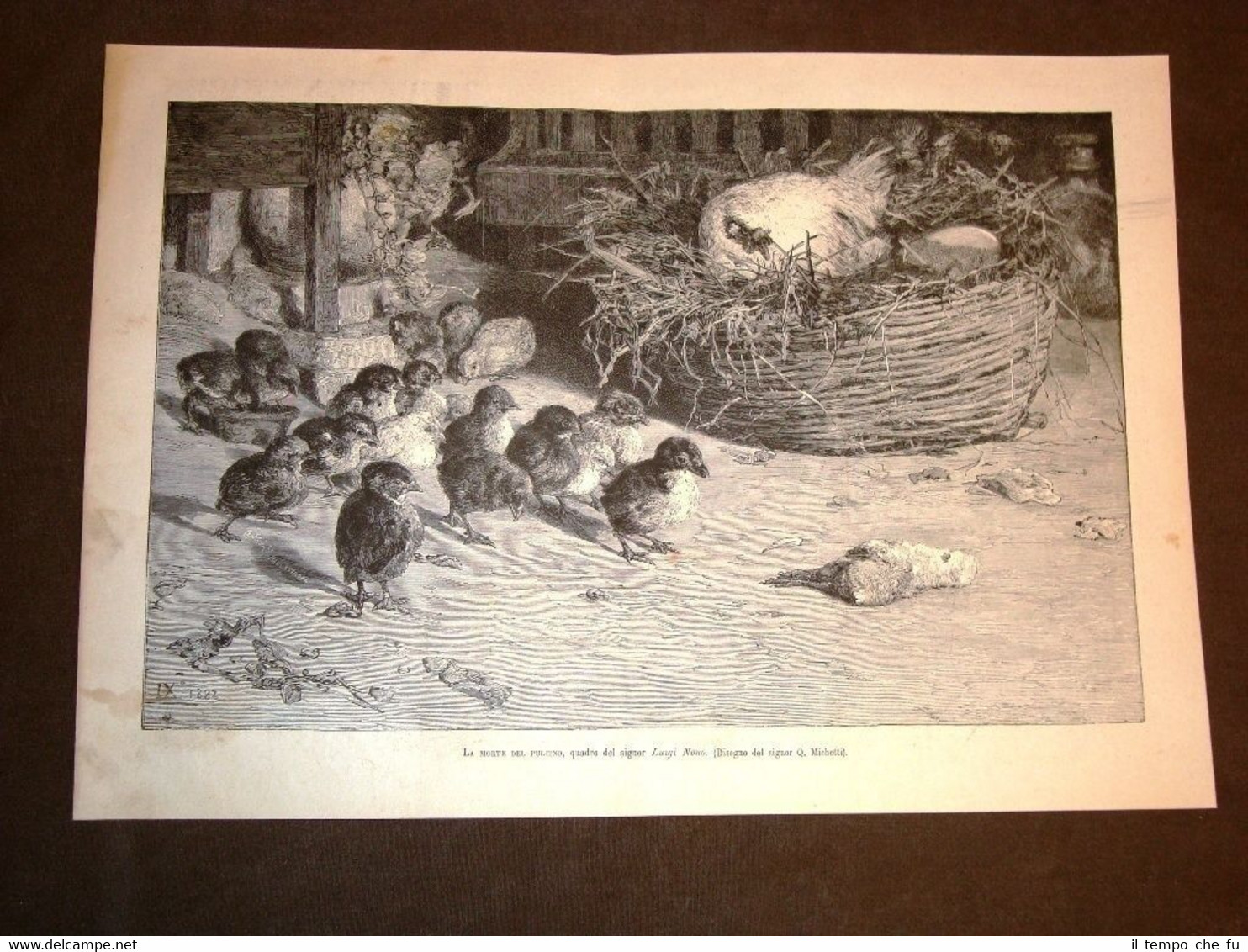 Esposizione d'arte di Roma del 1883 La morte del pulcino …