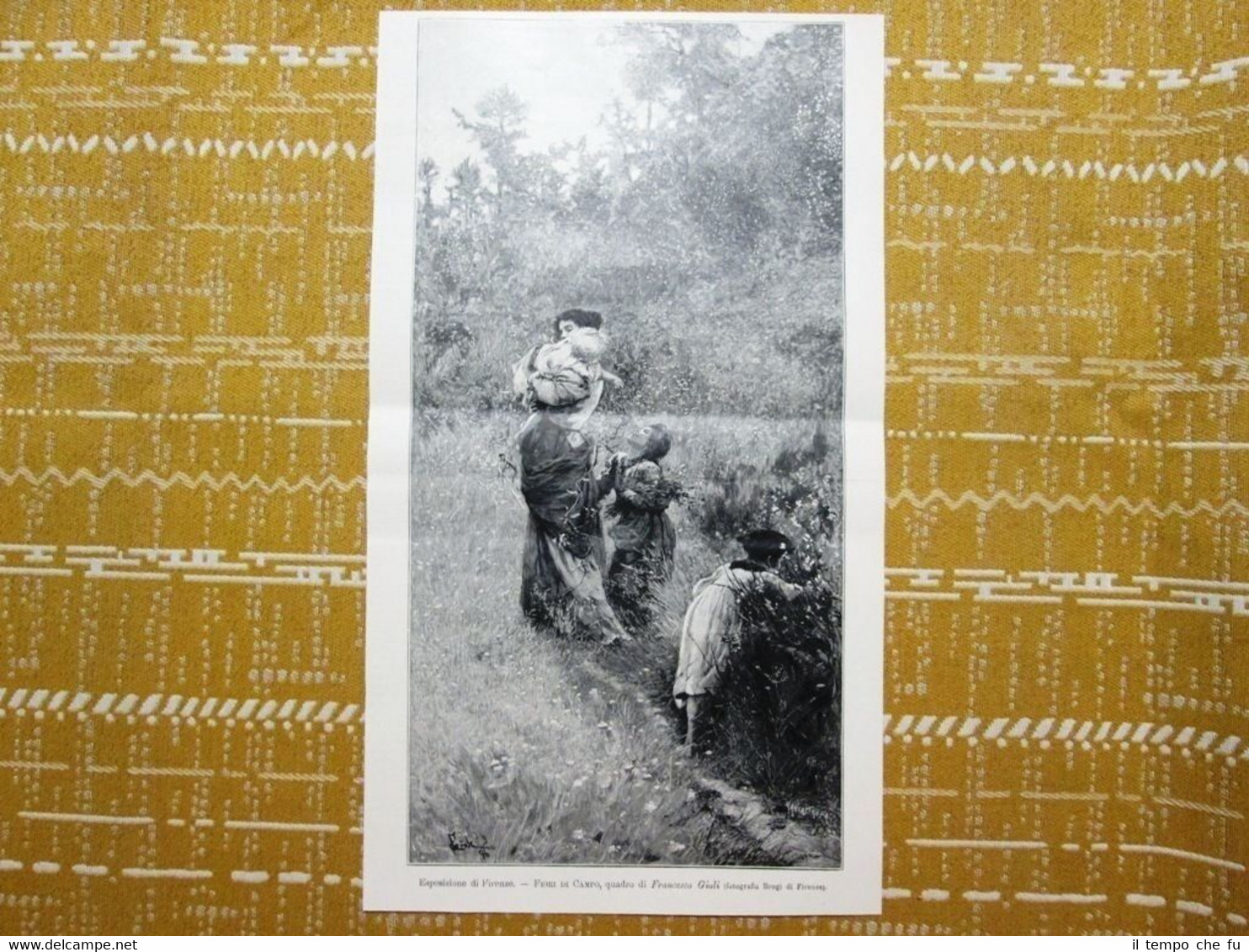Esposizione di Firenze del 1897: Fiori di campo, quadro di …