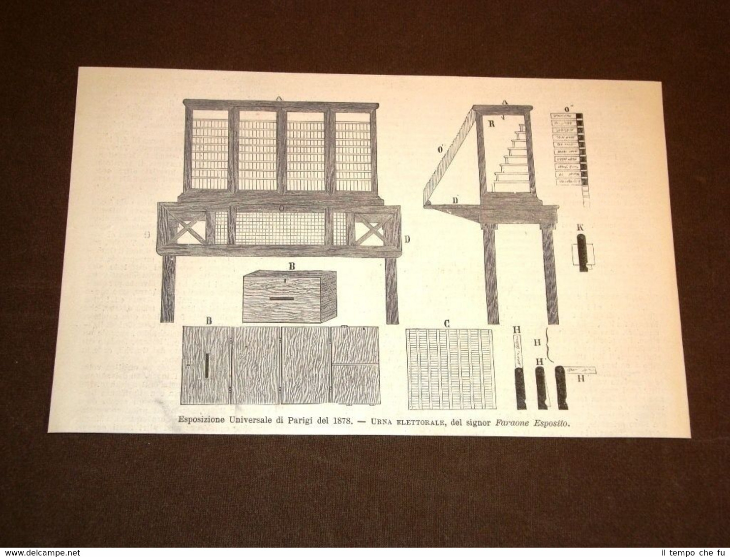 Esposizione universale di Parigi del 1878 Urna elettorale di Faraone …