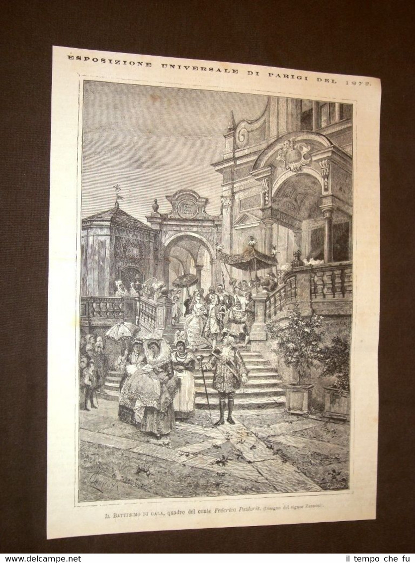 Esposizione Universale di Parigi nel 1878 Battesimo di gala Quadro …
