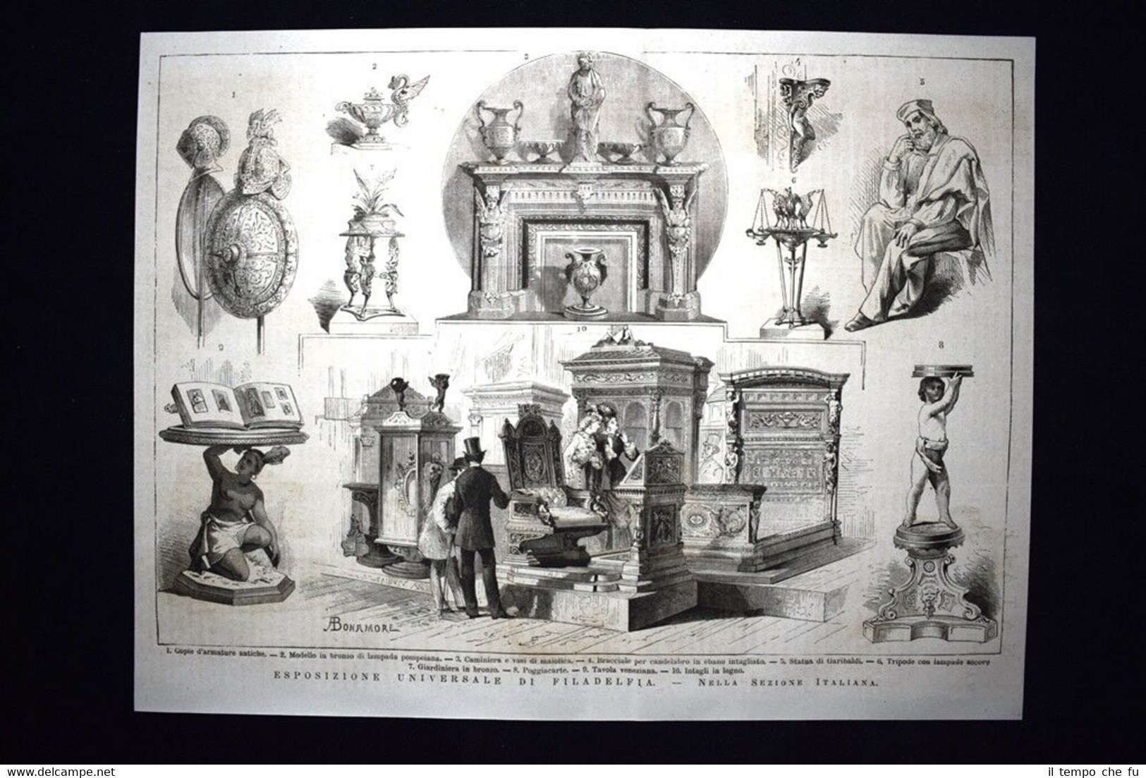 Esposizione Universale Philadelphia del 1876 - Sezione Italia Incisione del …