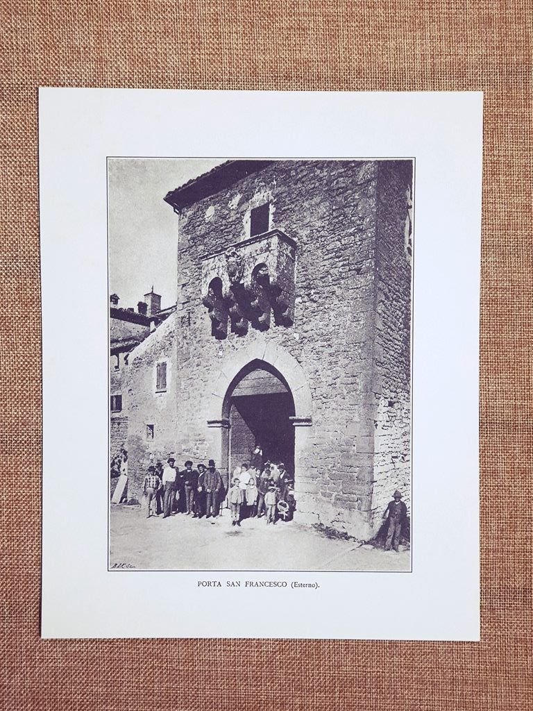 Esterno della Porta San Francesco nel 1911 Repubblica di San …