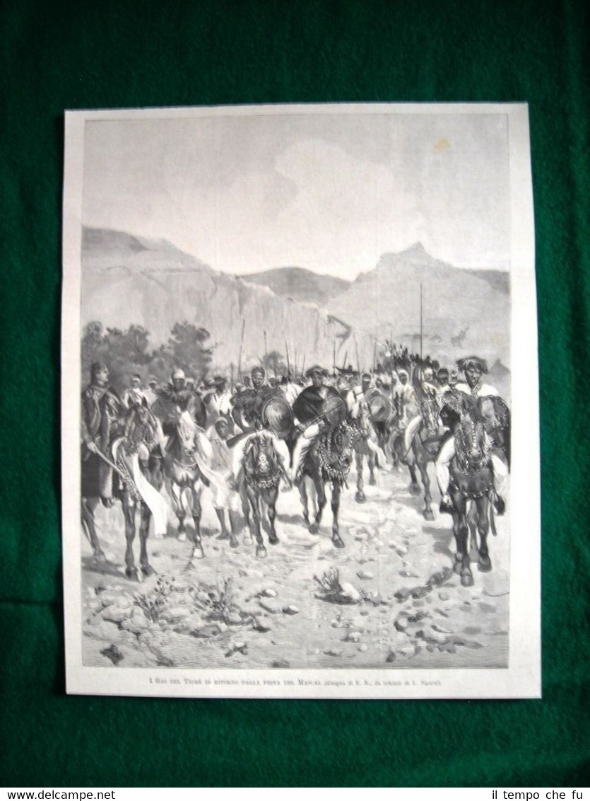Etiopia nel 1895 - I Ras del Tigrè di ritorno …
