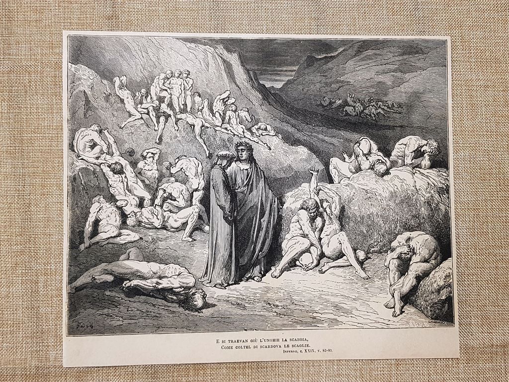 Falsari Divina Commedia Inferno Incisione di Gustave Doré del 1887 …