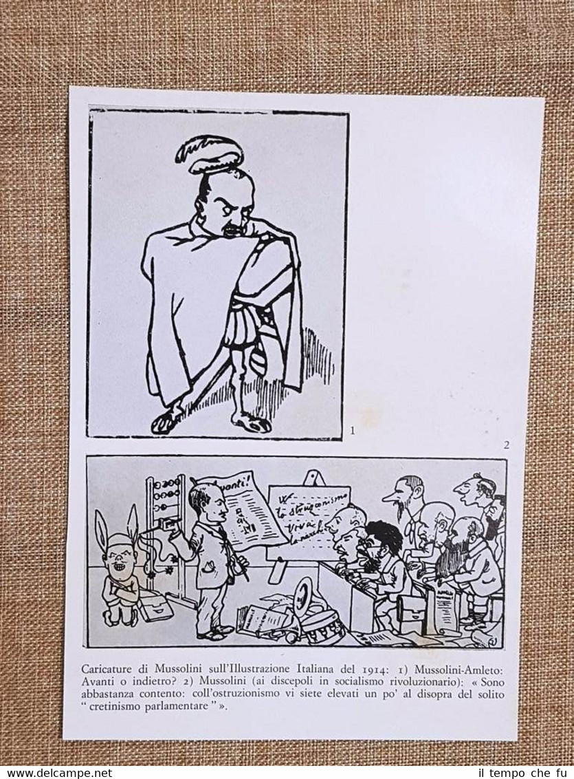 Fascismo in Italia Caricature di Mussolini dall'Illustrazione Italiana del 1914