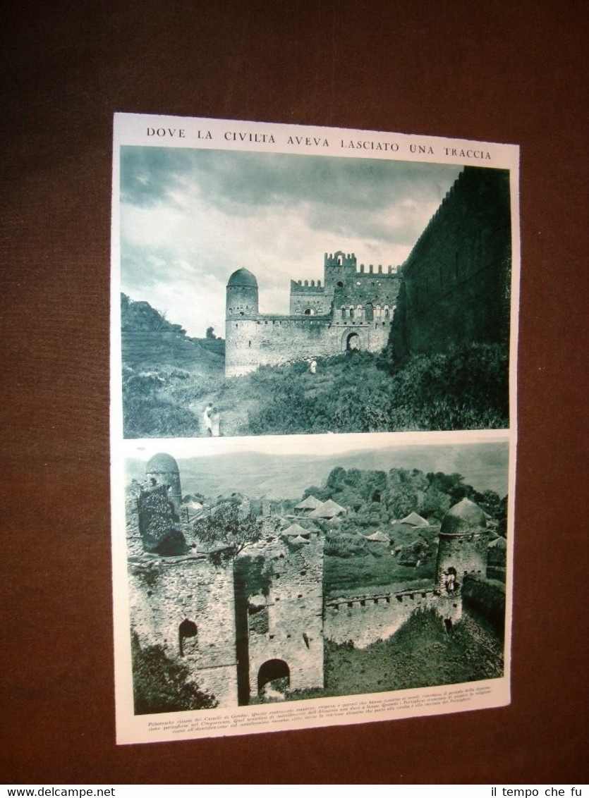 Fascismo in Italia nel 1936 Colonia Etiopia Castelli Gondar Tembien …