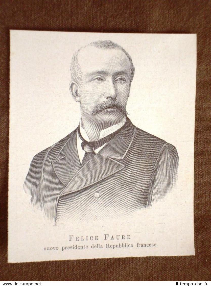 Félix Faure di Parigi nel 1895 Presidente della Repubblica di …