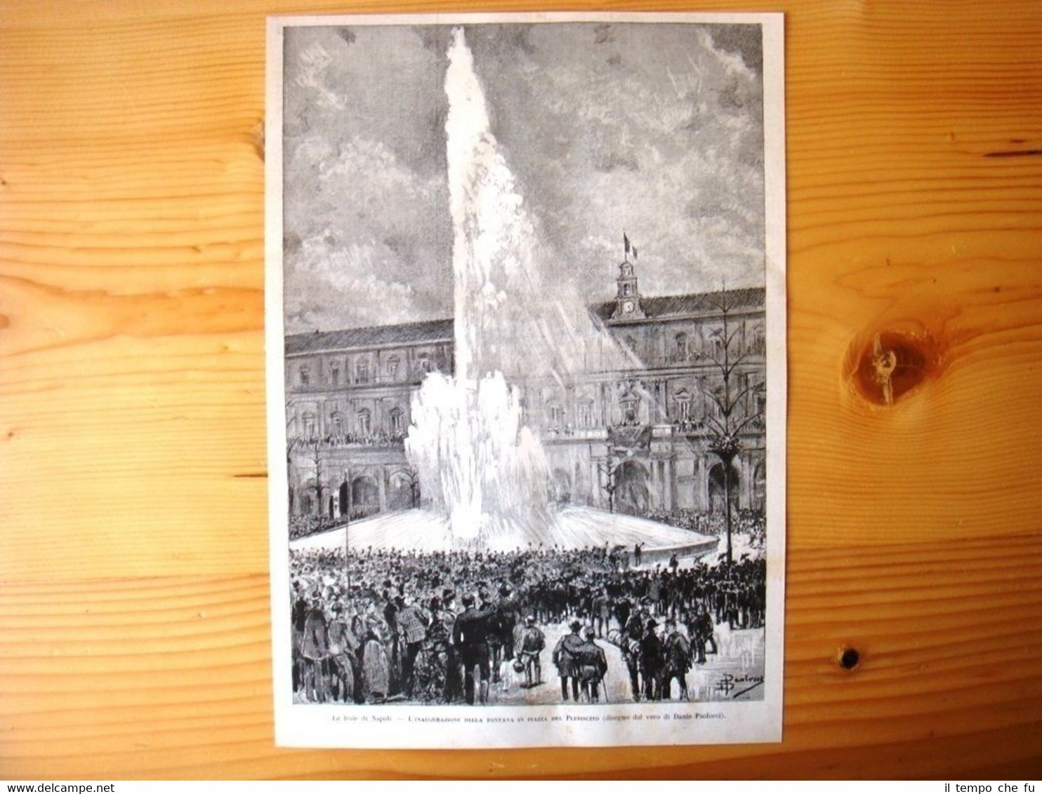 Feste di Napoli 1885 - Inaugurazione della Fontana in Piazza …