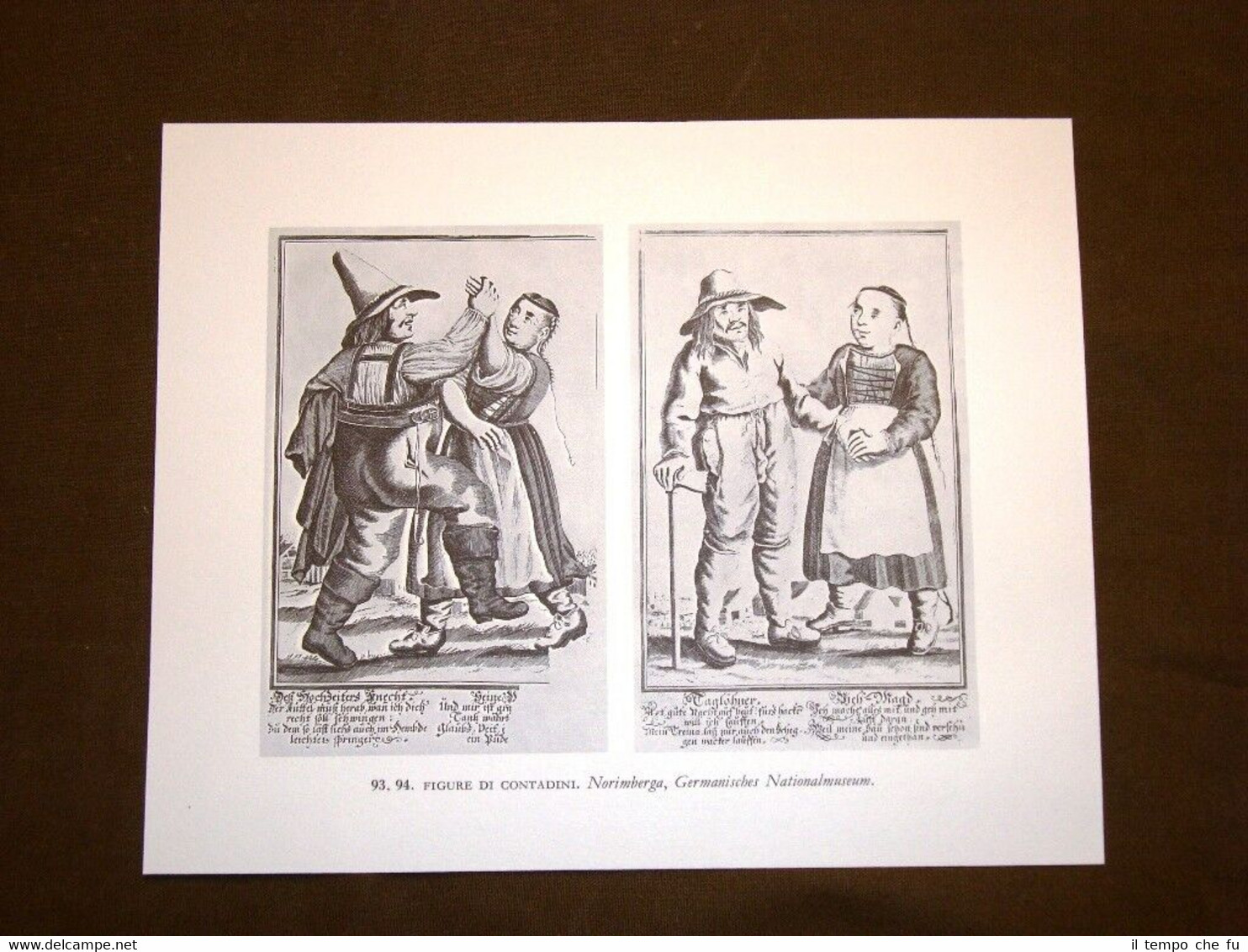 Figure di contadini Norimberga Stampa popolare Germania