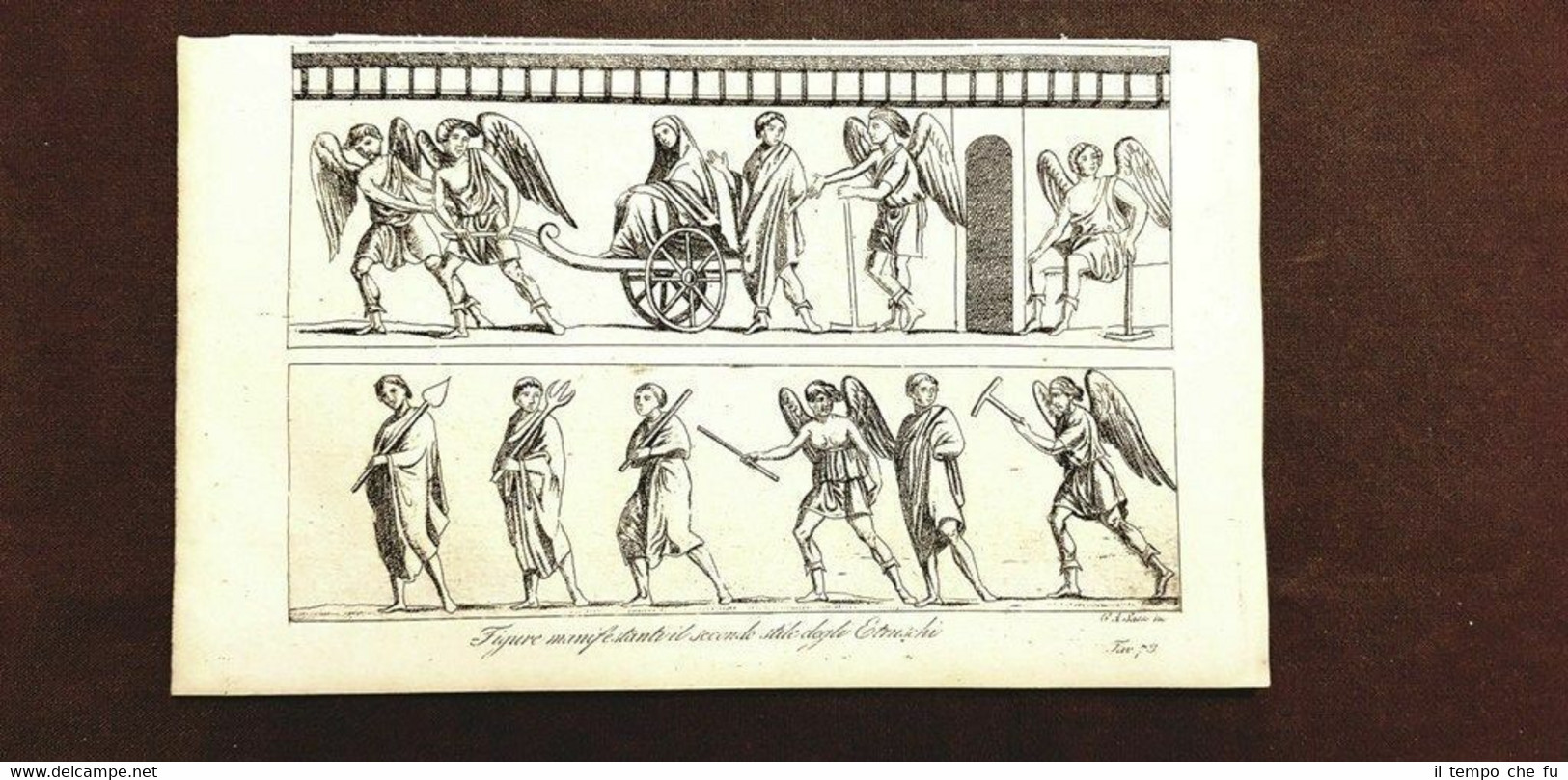 Figure manifestanti il secondo stile degli Etruschi Acquaforte del 1830 …