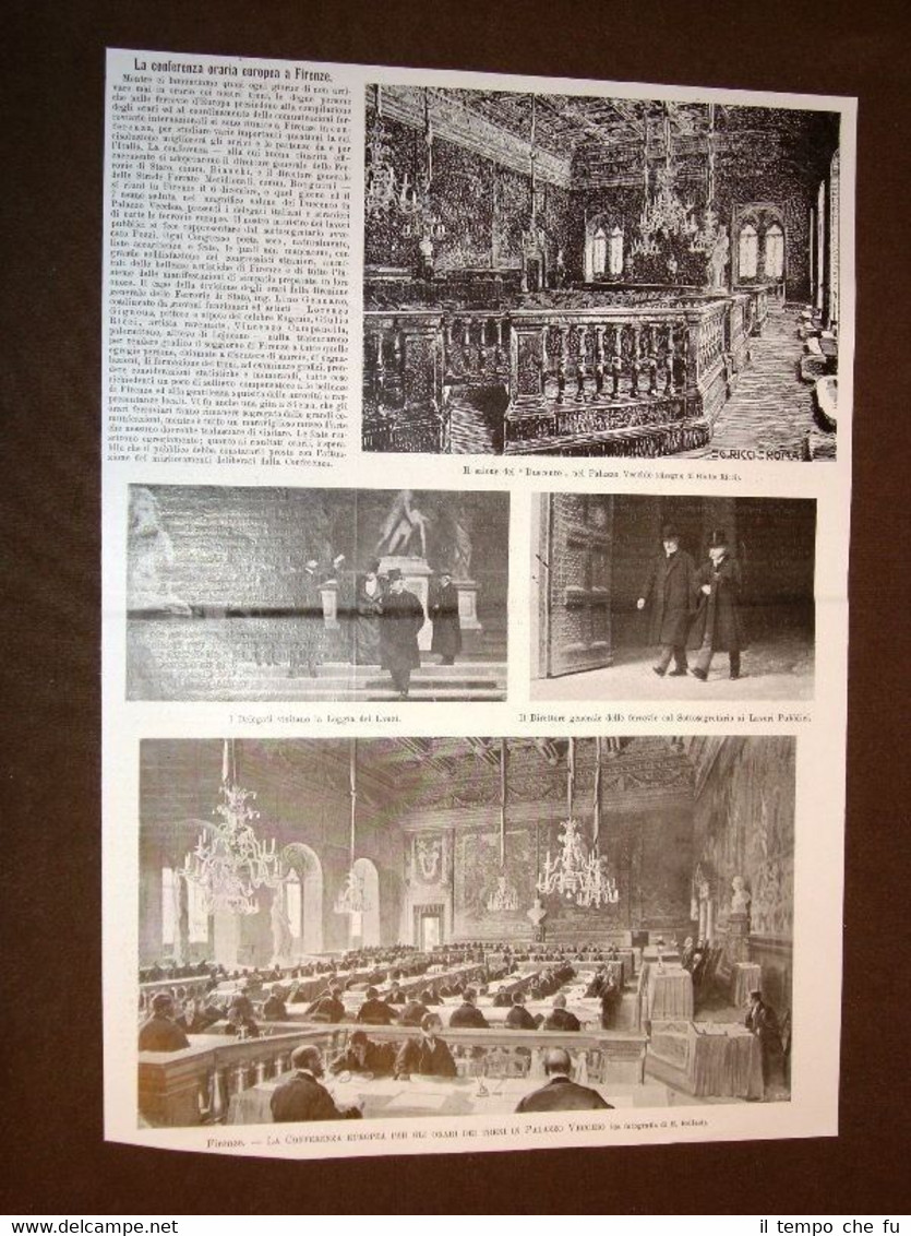Firenze nel 1905 Conferenza europea per gli orari dei treni …