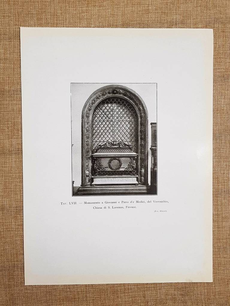 Firenze nel 1917 Chiesa di San Lorenzo Monumento Medici del …