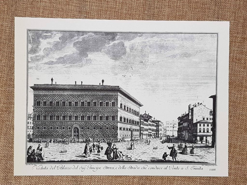 Firenze Veduta Palazzo Strozzi Gabbuggiani e S. M. Novella Zocchi …