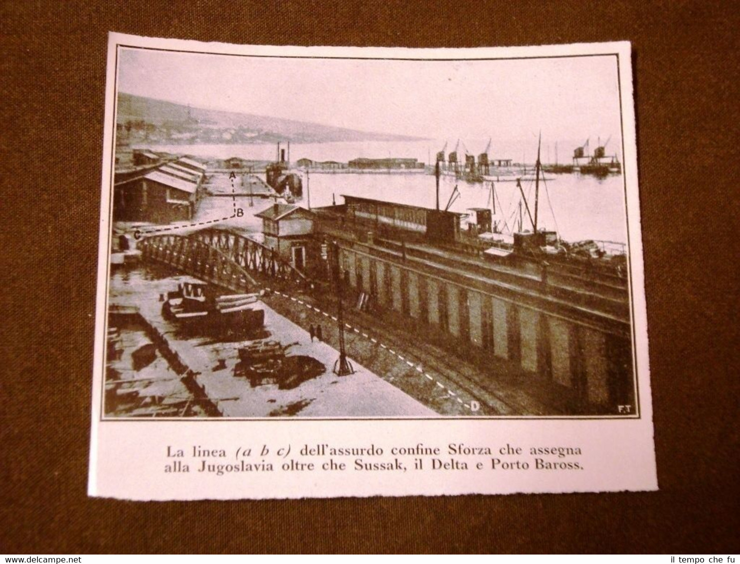 Fiume nel 1923 Sobborgo di Sussak Confine Sforza Delta e …