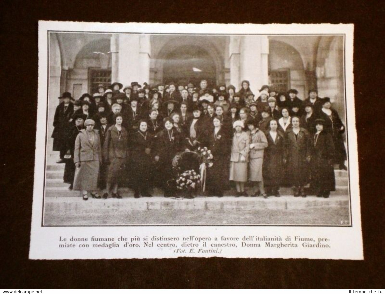 Fiume nel 1924 Donne premiate con medaglia d'oro Donna Margherita …