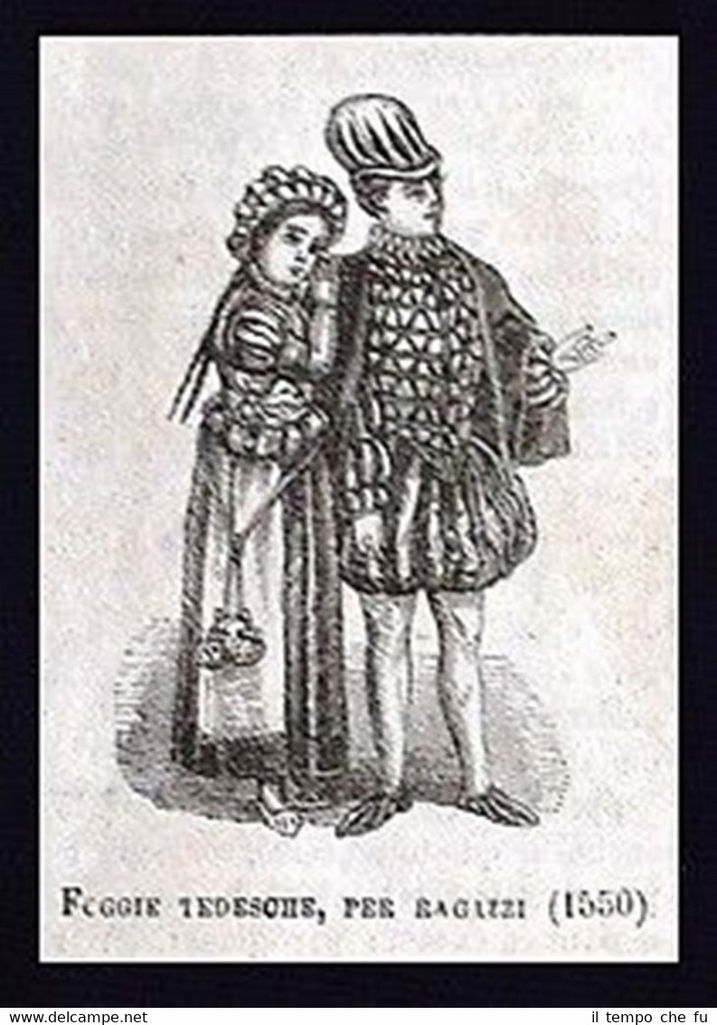 Foggie Tedesche, per ragazzi Incisione del 1869