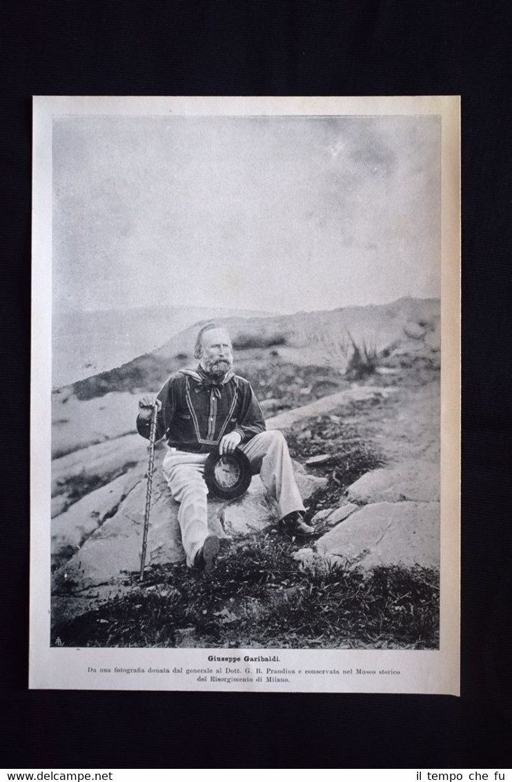 Fotografia di Giuseppe Garibaldi