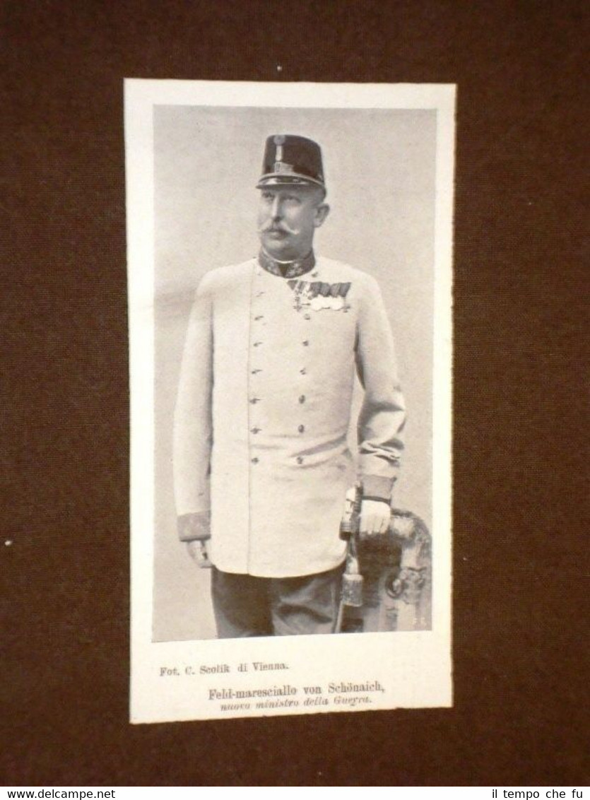 Franz von Schönaich di Vienna Ministro della Guerra nel 1906