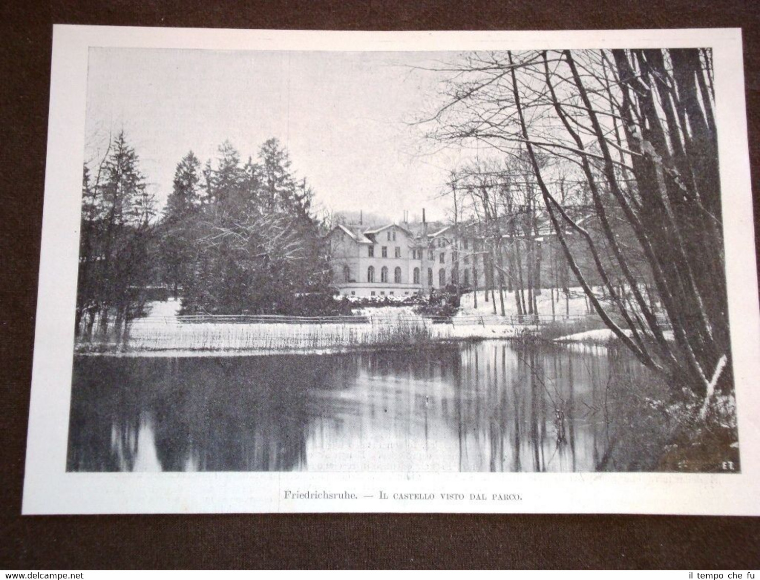 Friedrichsruhe nel 1898 Castello visto dal Parco Germania