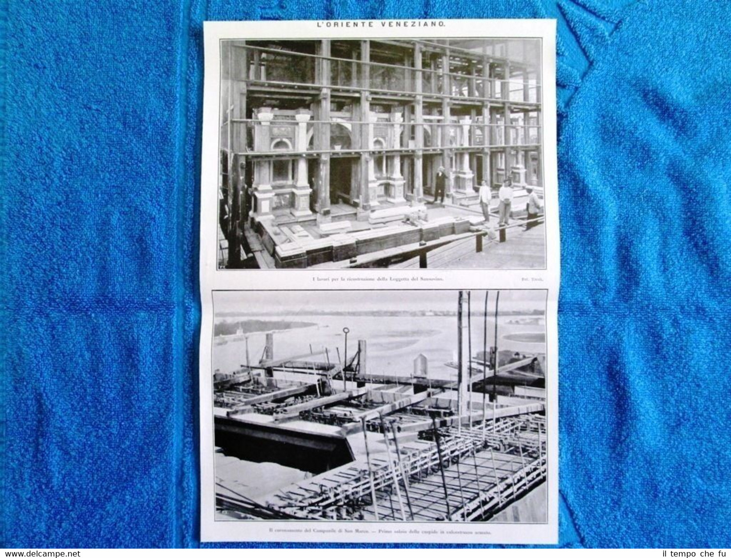 Fronte-retro: L'Oriente Veneziano 1911 + "Sulla spiaggia al Lido" di …