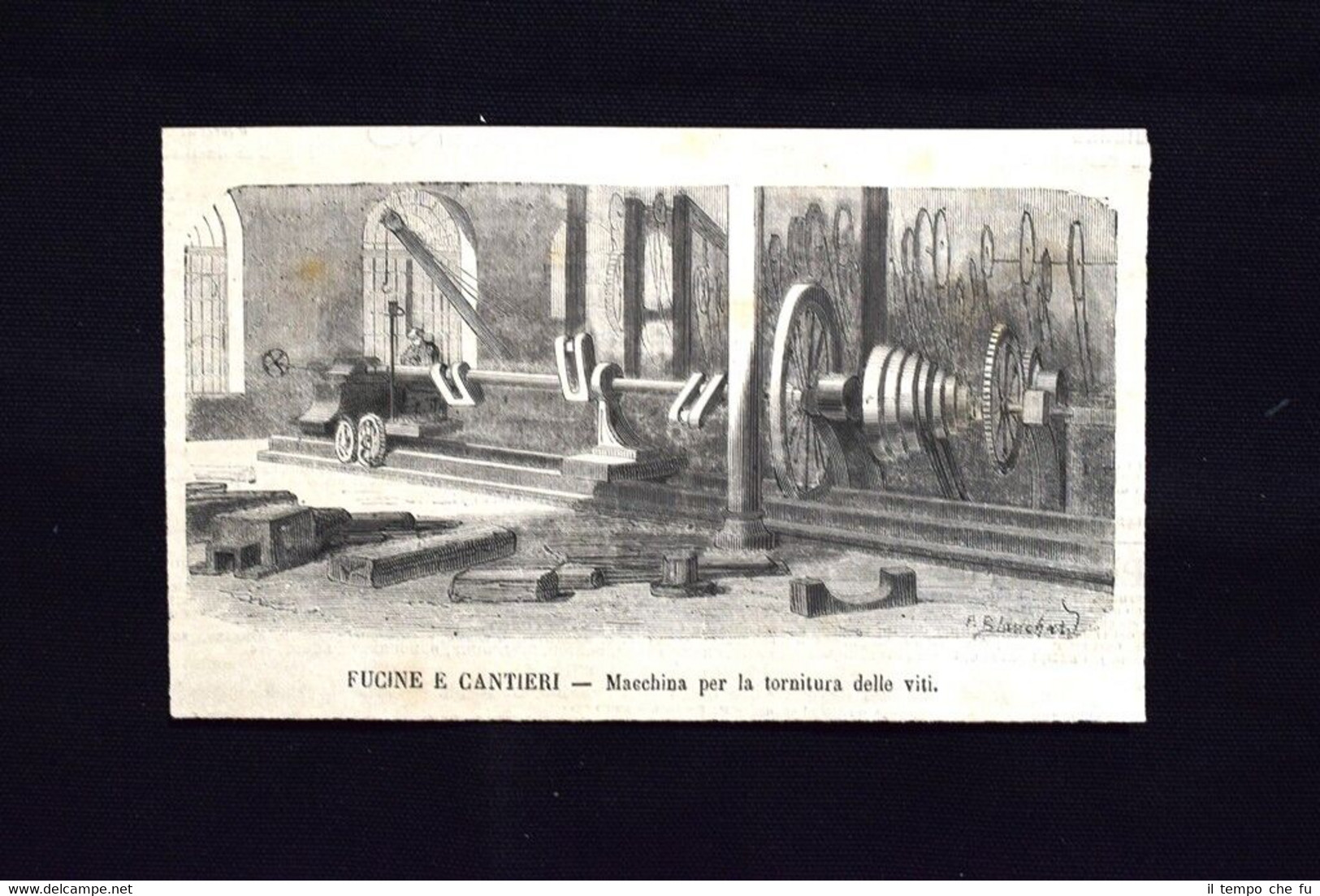 Fucine e cantieri - Macchina per la tornitura delle viti …